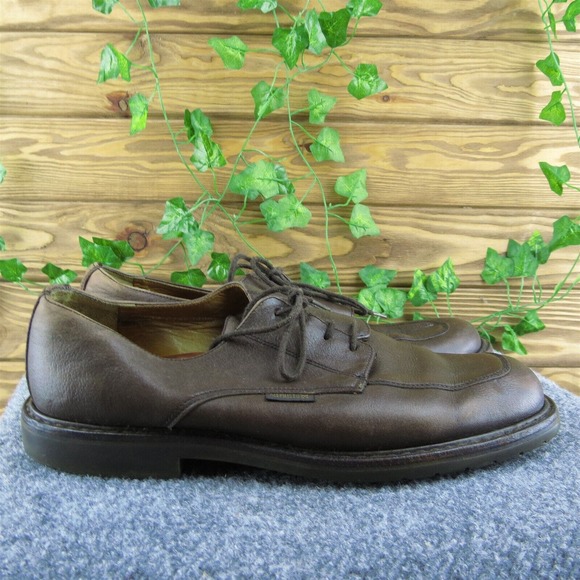 Mephisto Men Derby Oxfords Shoes Brown Leather Lace Up Size 9.5‎ Medium main image 9
